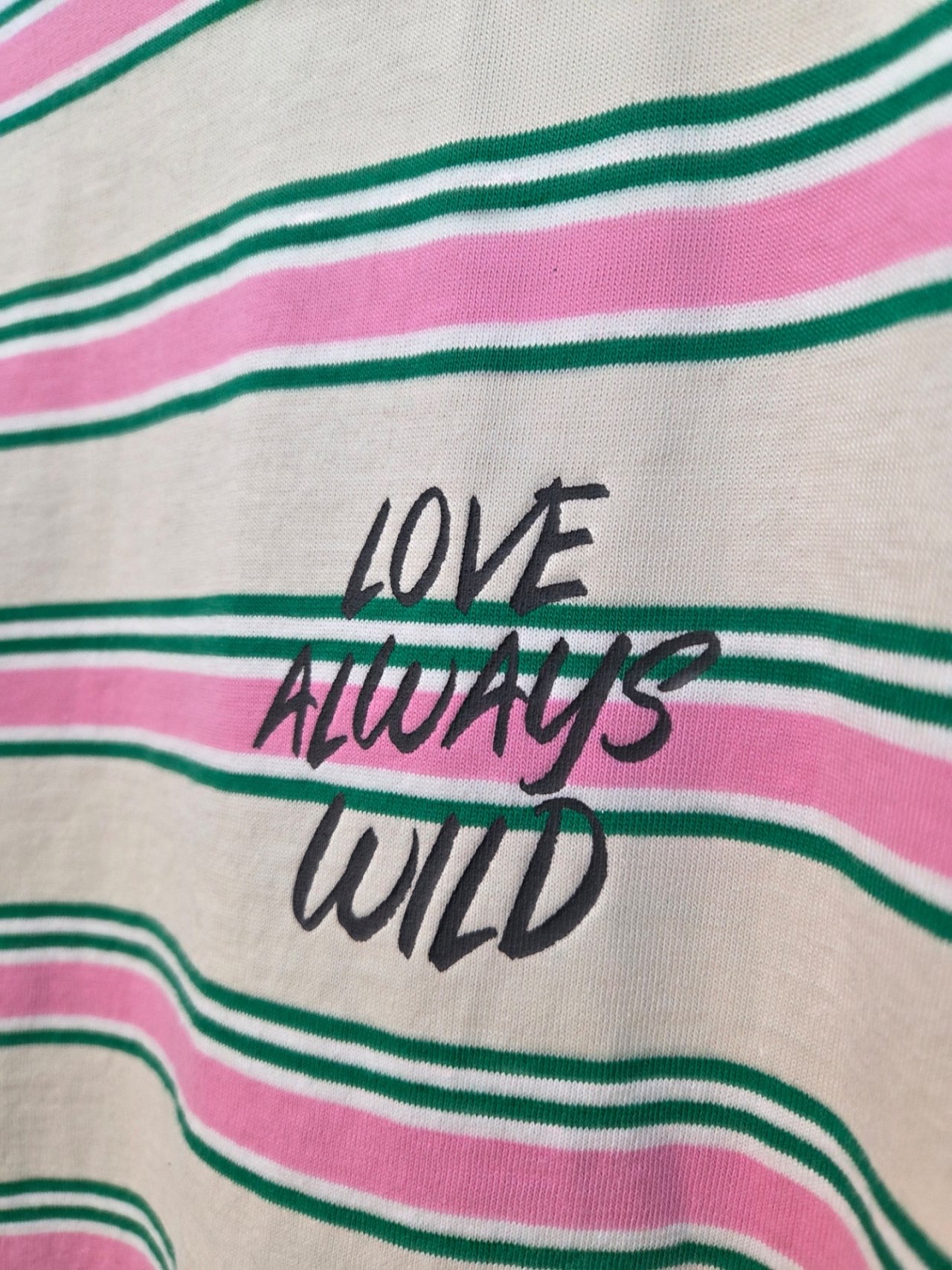 🇰🇷K5580 棉料彩間X刺繡字tee