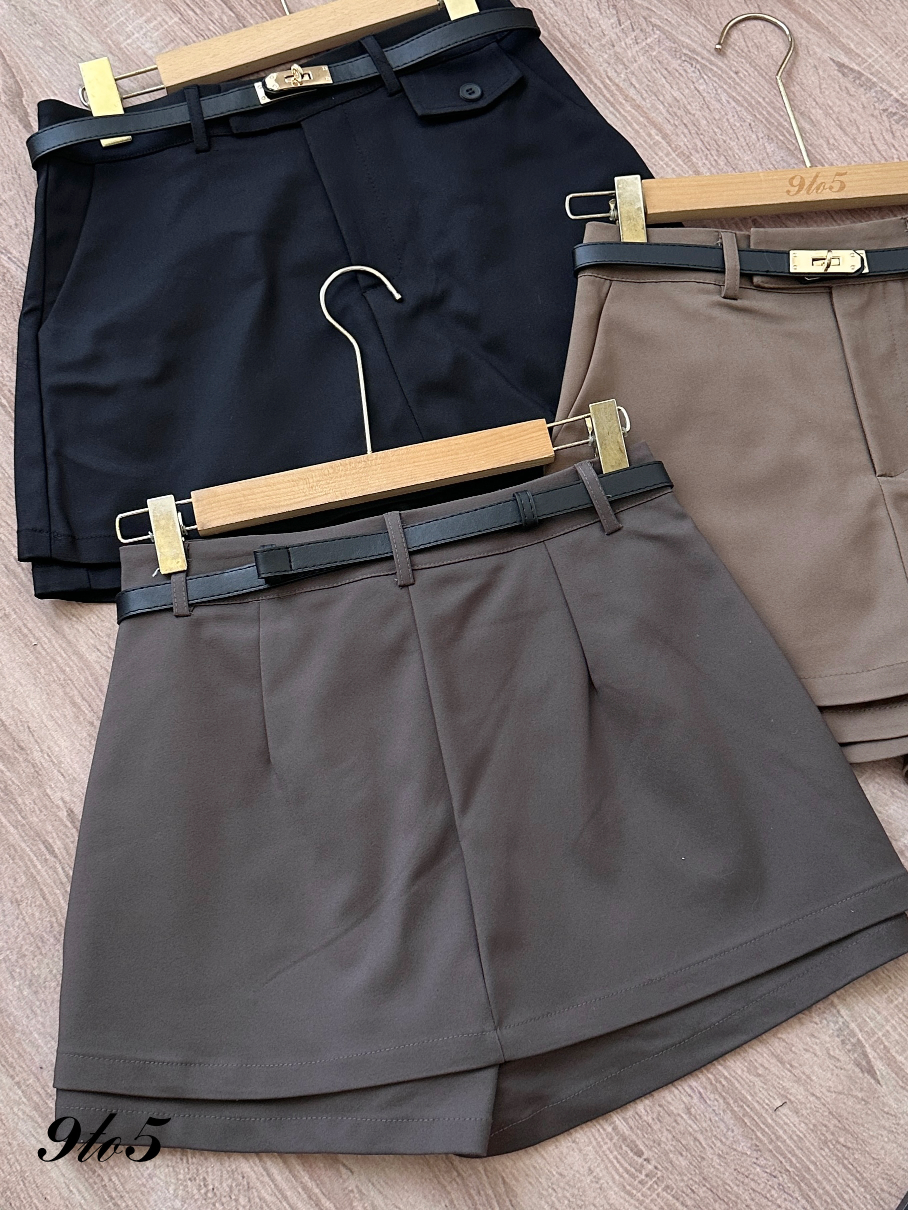 S1922 A Line Short Skort - 3 Colors 