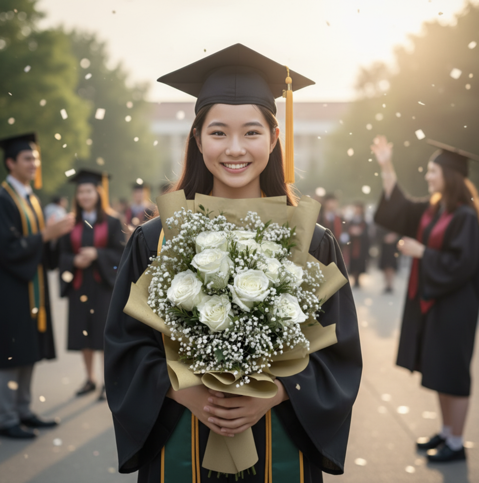 👉🏻鮮👈🏻Love is simple 系列｜白玫瑰｜情人節花束丨經典之選丨生日花束丨白玫瑰 6支 9支 11支 18支丨紀念日花束丨畢業花束丨花束推介