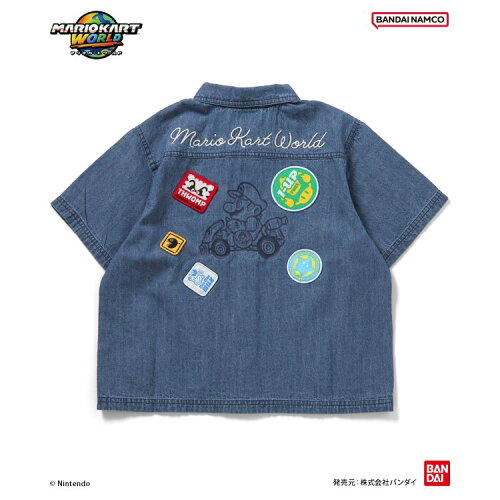 🆕【⭐訂購⭐】🌀 🇯🇵 日本直送🇯🇵 #MarioKart 刺繡貼布 短袖襯衫［2款選］🌀 [ELEA-0073][260607]