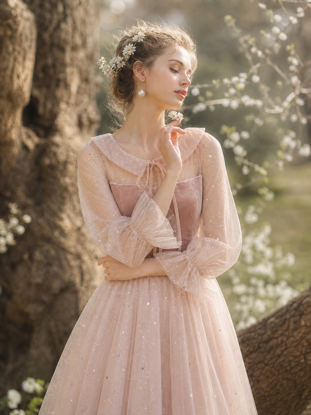 維多利亞粉玫瑰棉花糖仙子禮裙Victorian Rose Marshmallow Fairy Gown