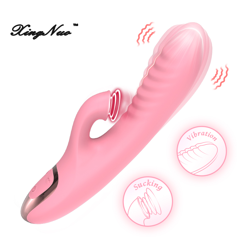 硅胶充电按摩棒女用 吮吸震动棒 成人用品G点USB女性情趣自慰AV棒