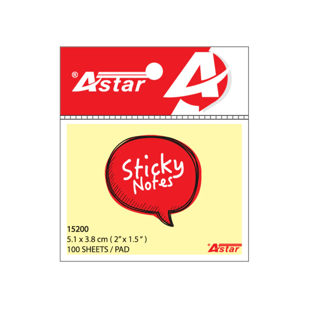 ASTAR Sticky Note 2″ × 1.5″ (51mm × 38mm) 15200