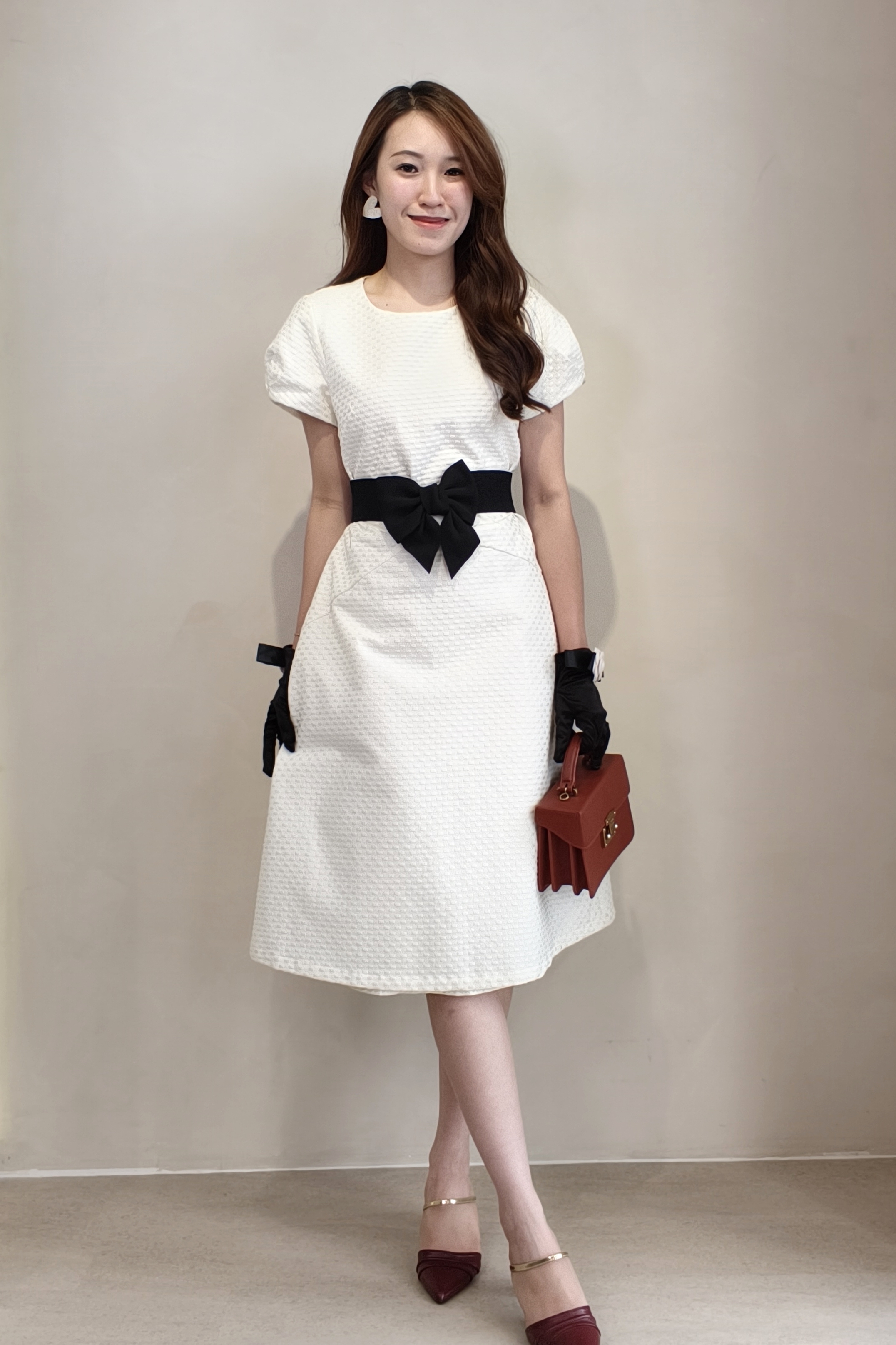 210529 Celeste Textured A-Line Dress