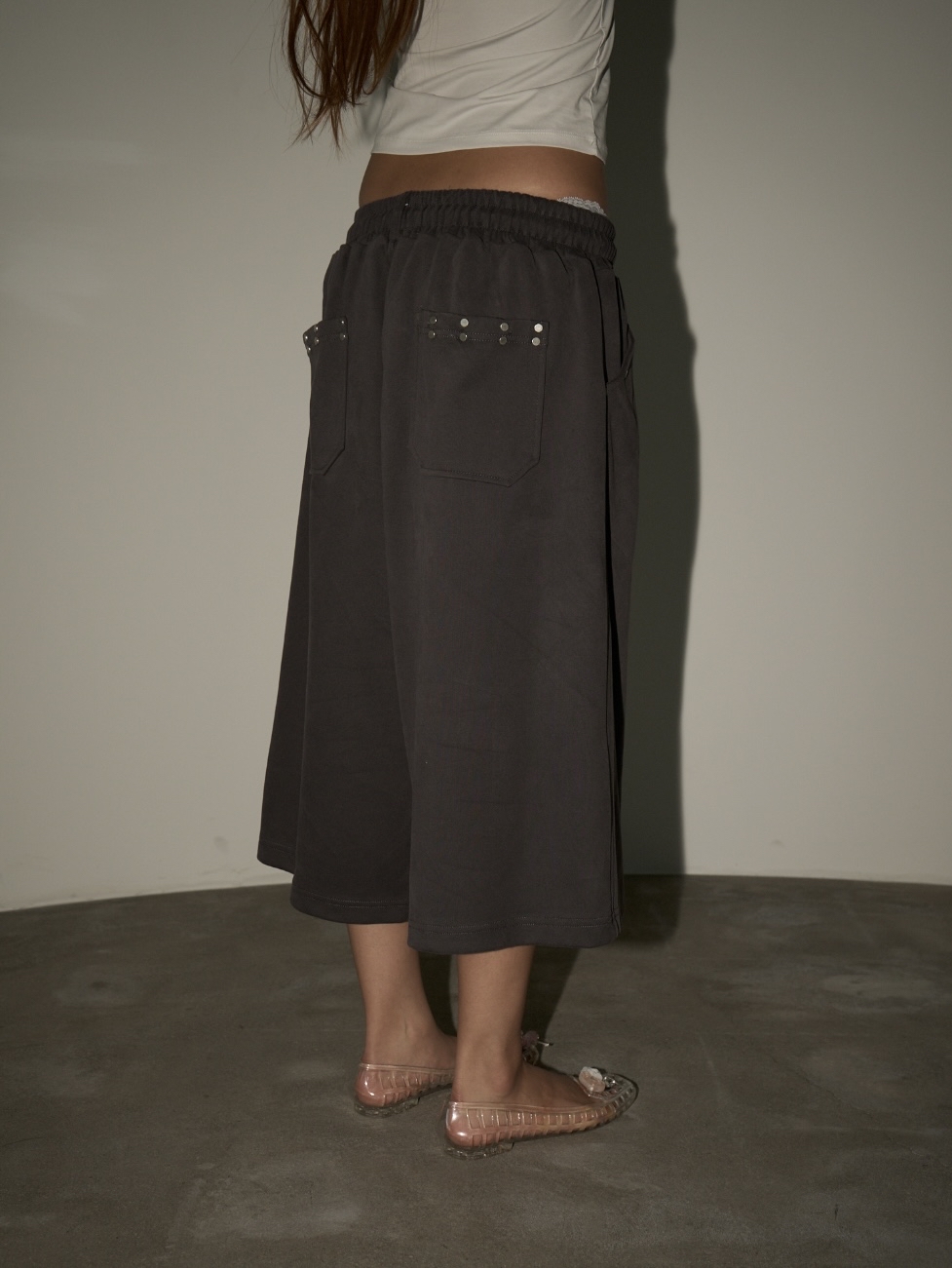 ⁠Studded Pocket Bermuda Pants
