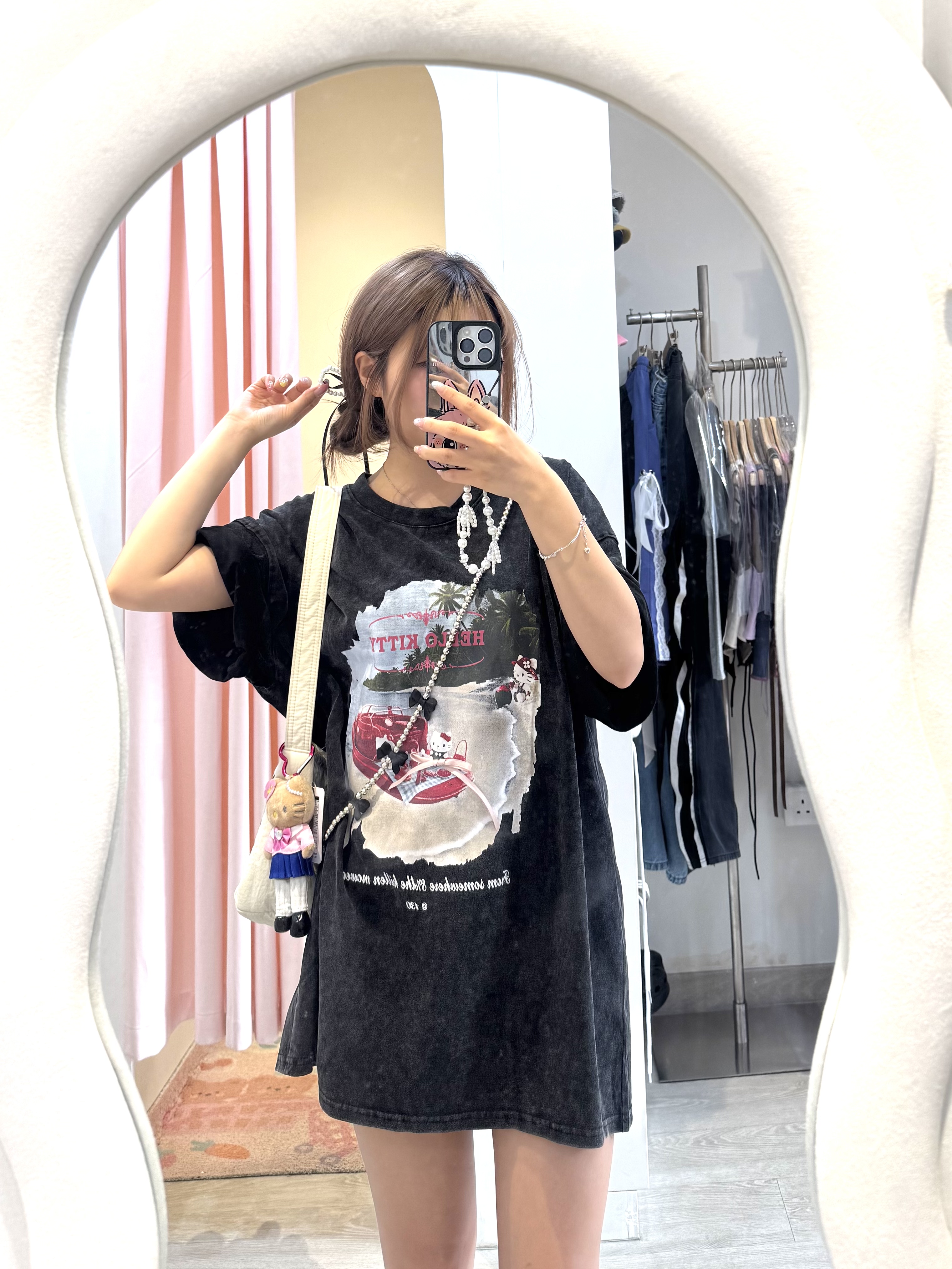限定泰🇹🇭貨！kitty水洗oversized tee