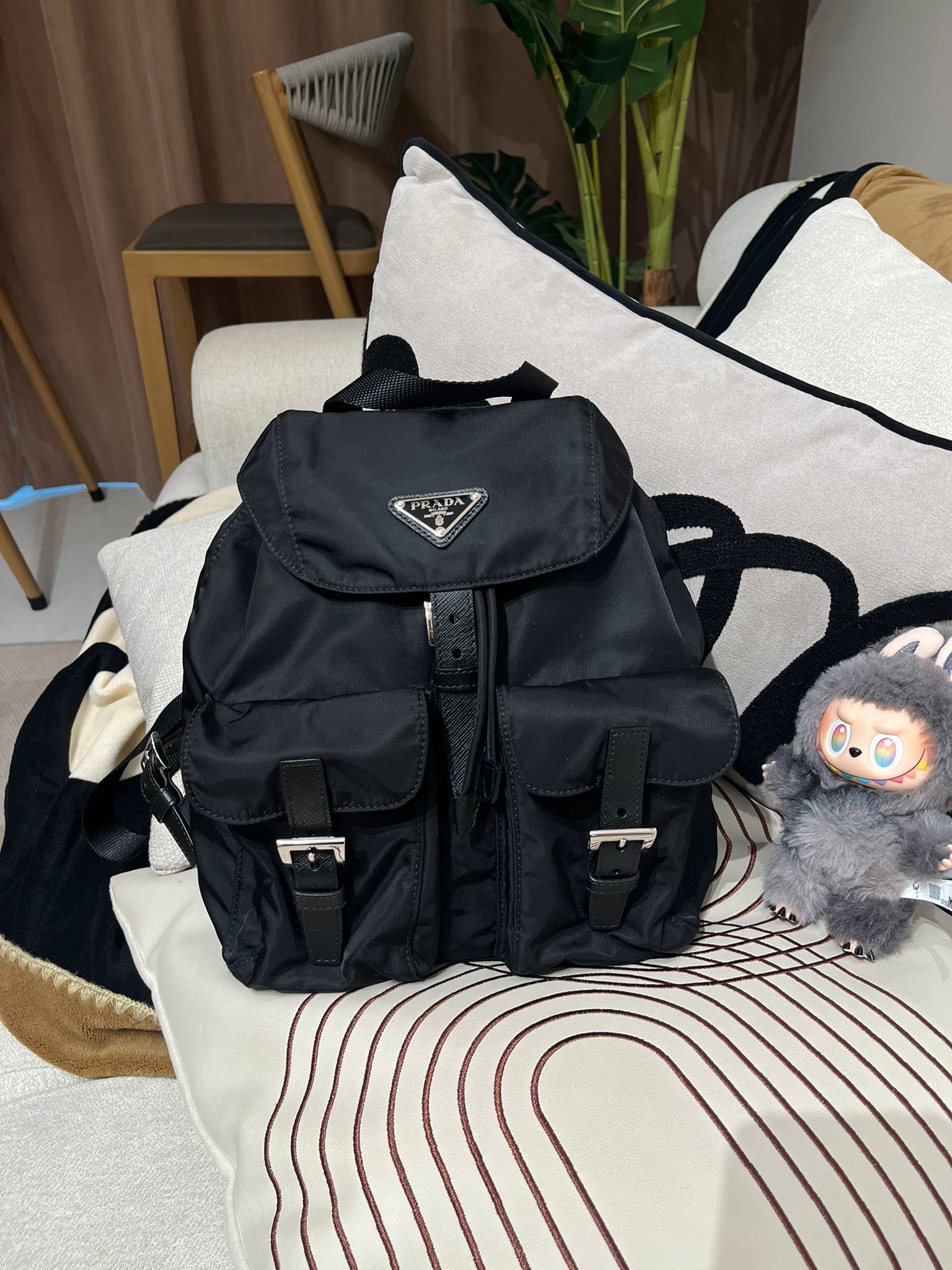 Prada Re-Nylon Backpack small 背囊100%Authentic, 98%New ✅Dust bag