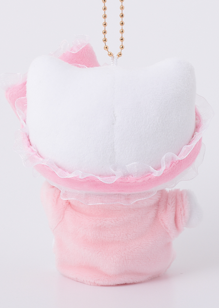 Hello Kitty睡衣派對系列 軟軟毛公仔 球鏈掛件