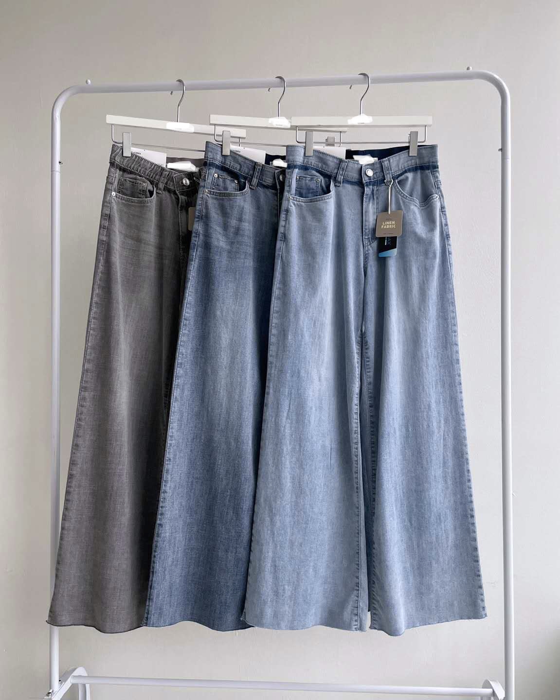 夏天垂感直管洗水jeans 