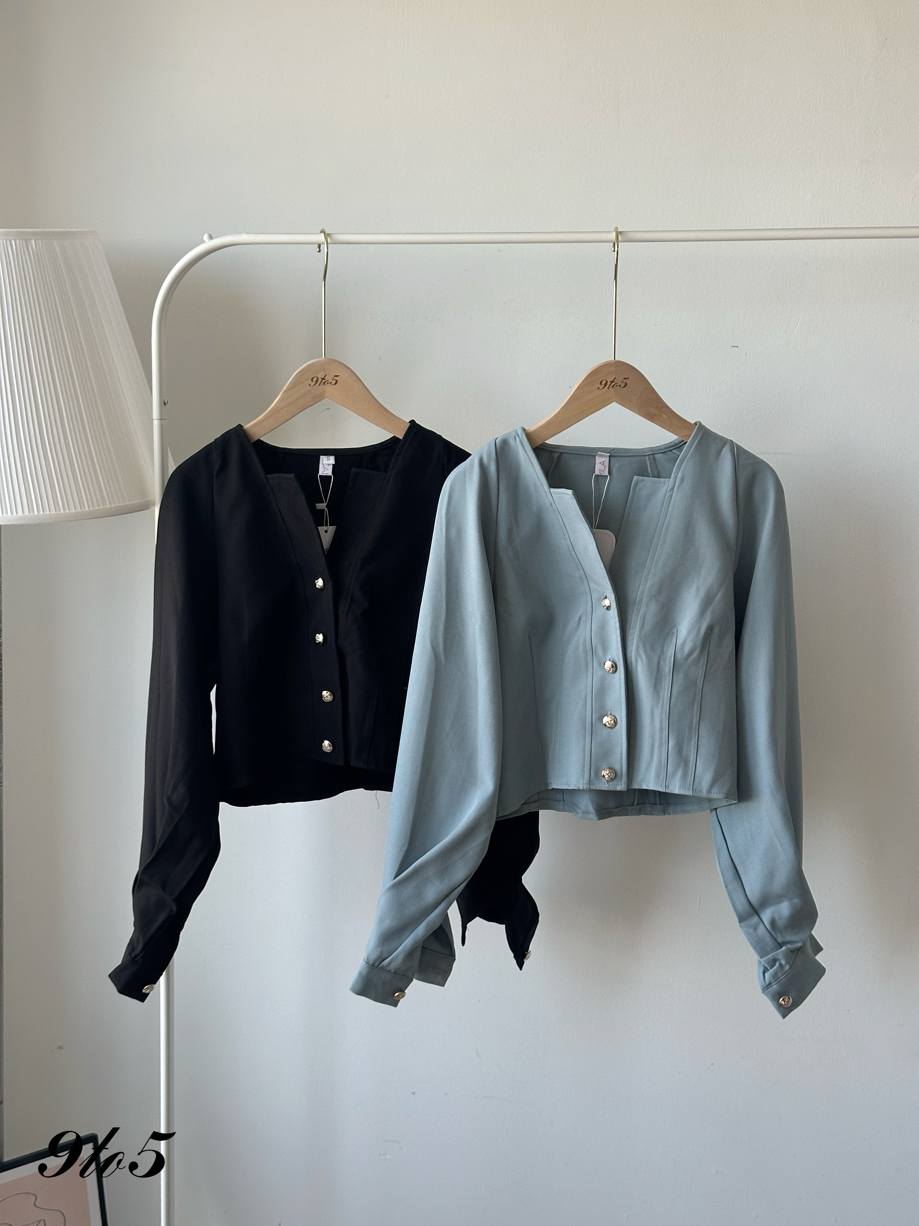 T4239 Long Sleeve Square Neck Top - 4 Colors 