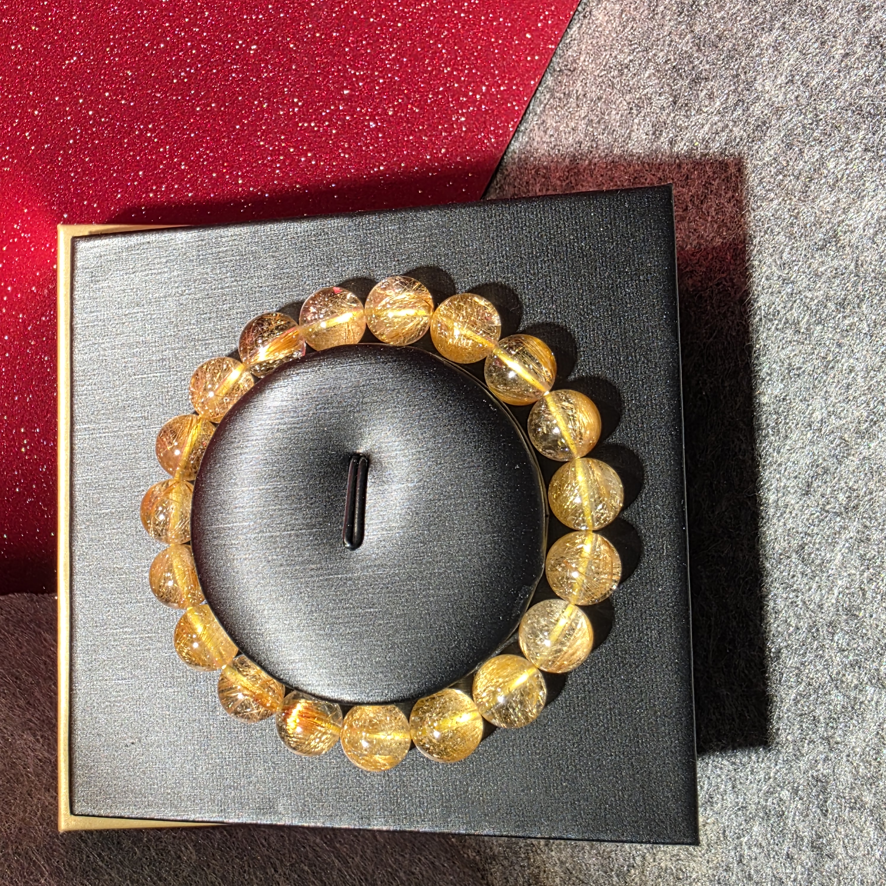 維納斯金髮晶手串(Venus Gold Rutilated Quartz)