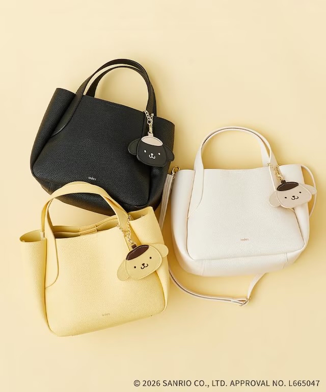 日本預訂📍日本index x 布甸狗30週年系列 - 兩用手袋連鏡子吊飾 不包郵