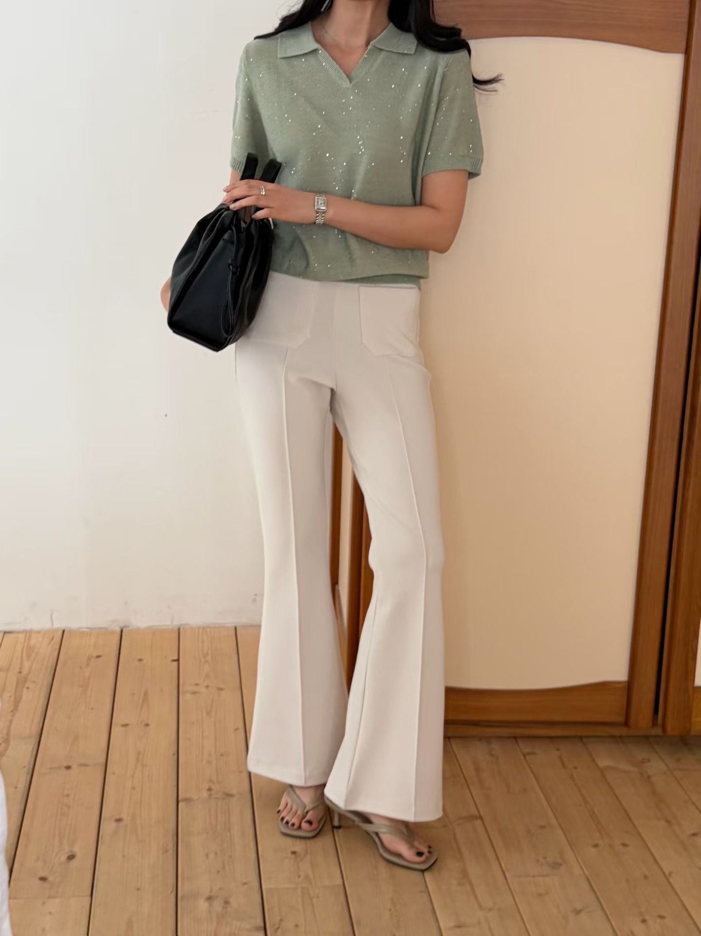 ♥︎2Pockets Flared Pants神褲