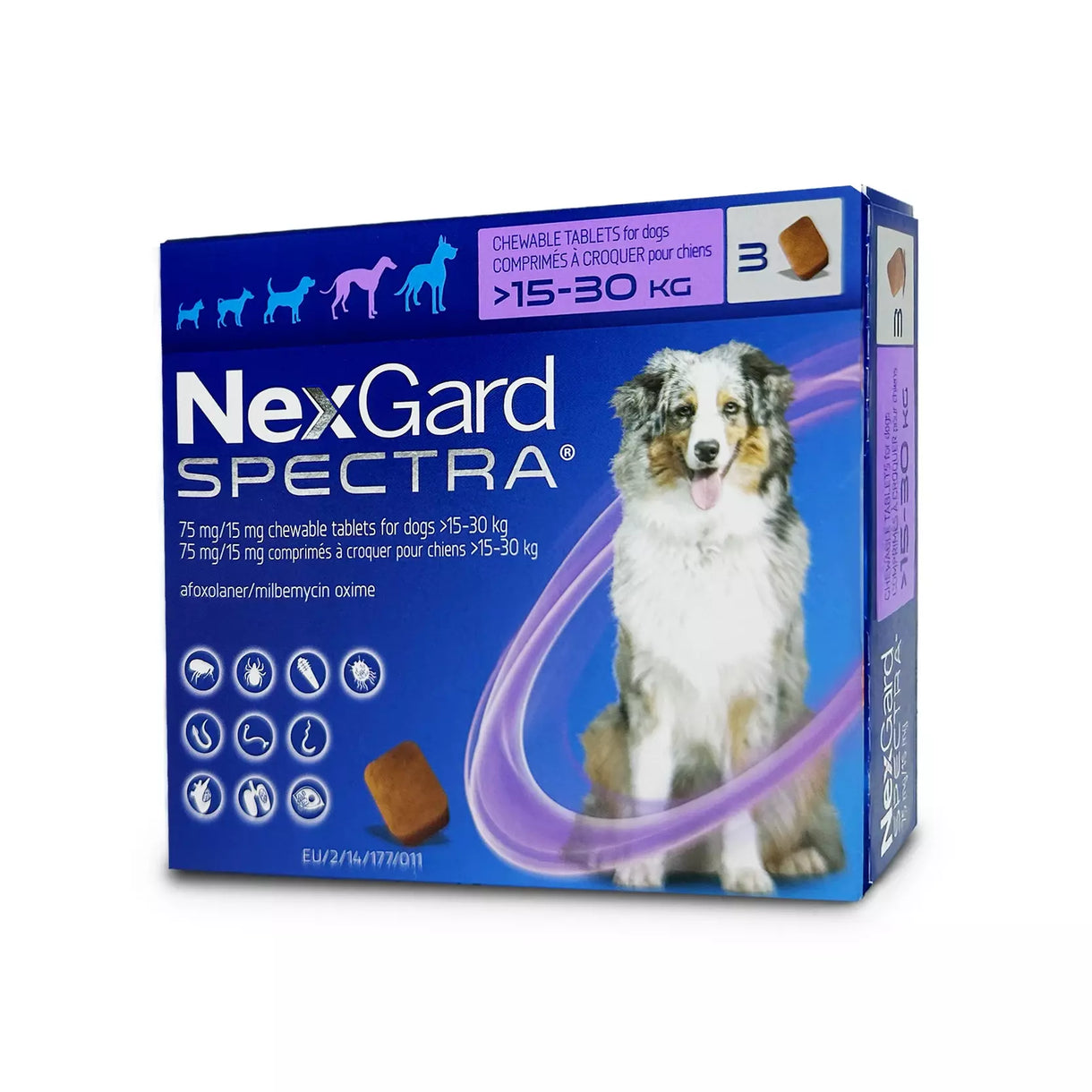 NexGard Spectra 全方位驅蟲口服咀嚼片 3粒裝 Large Dog 15-30Kg