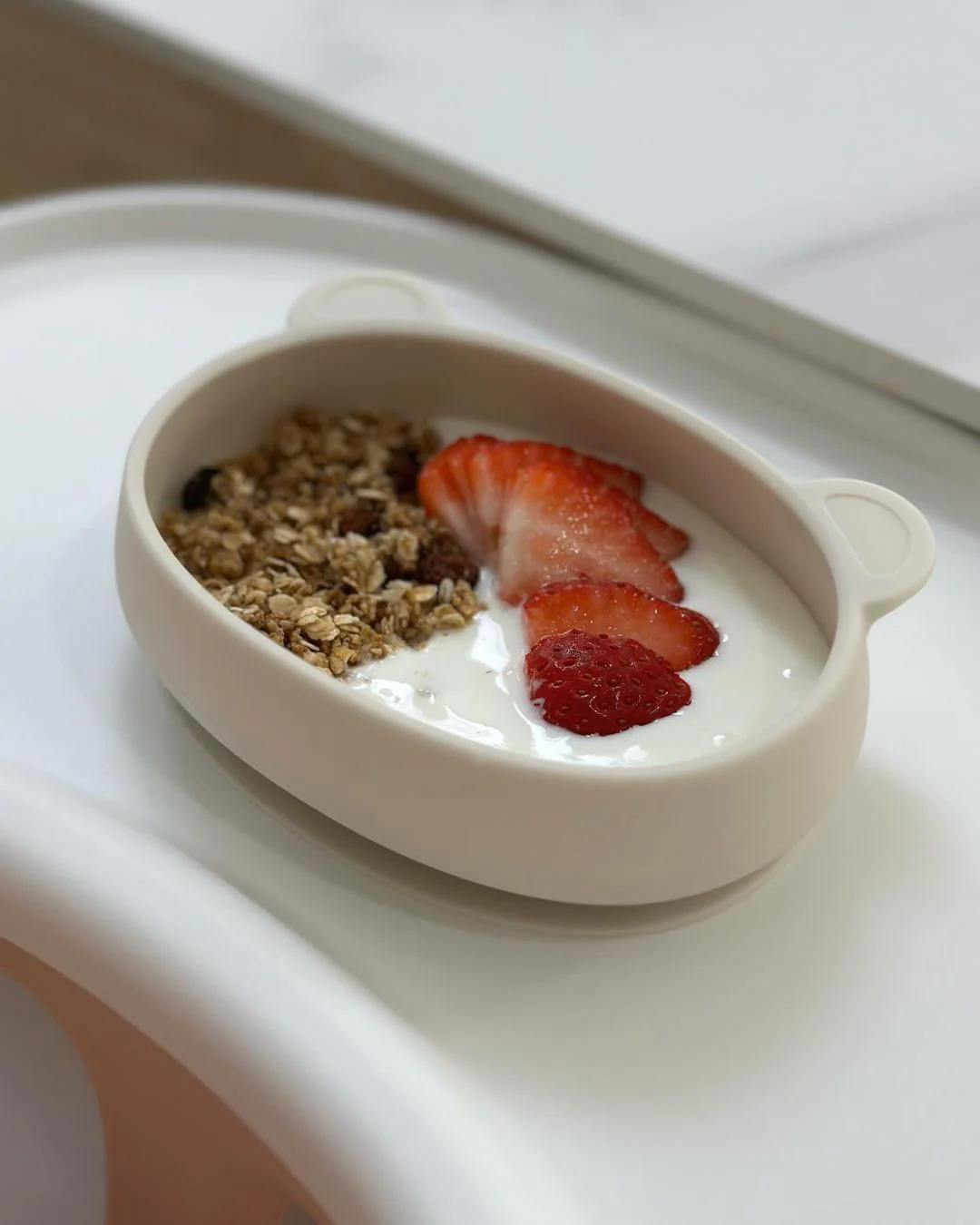 Silicone Bear Suction Plate(butter set)