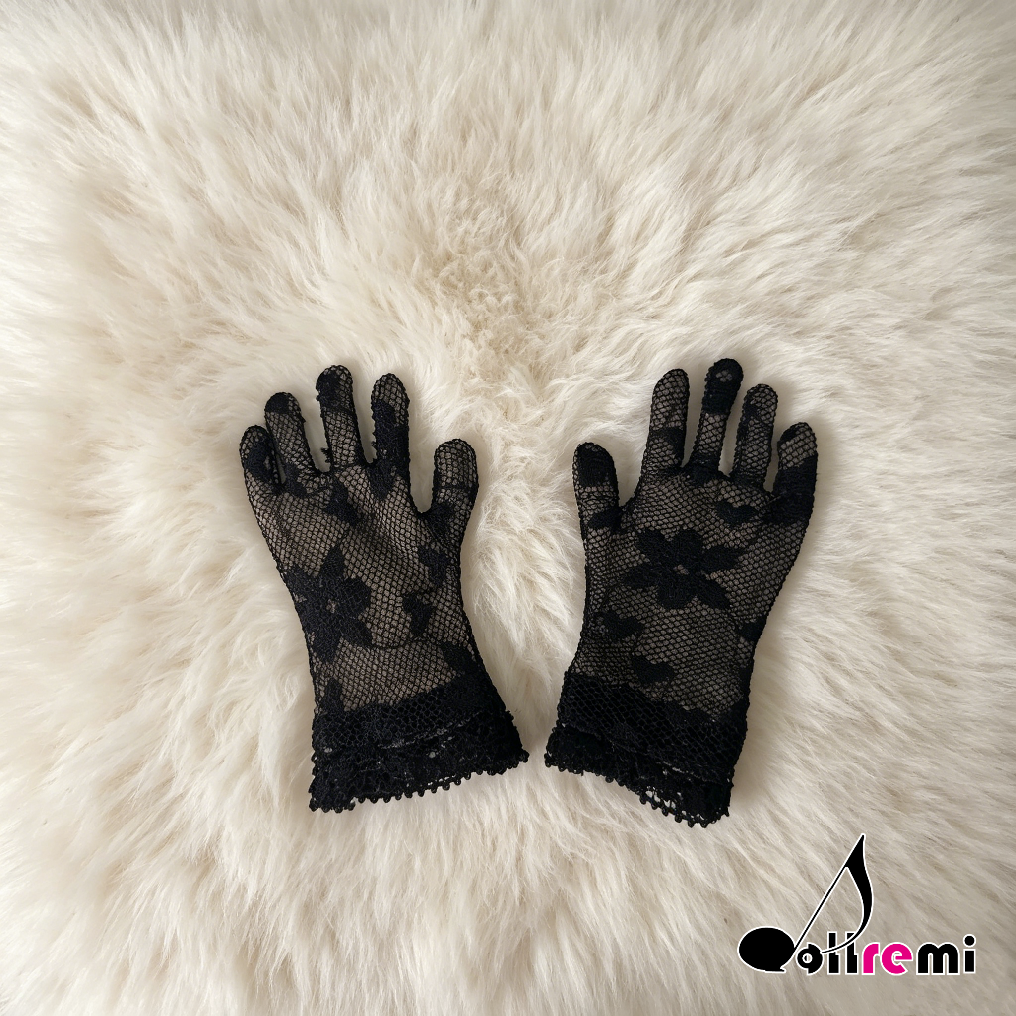 【dollremi】(A0122) 黑色蕾絲手套 Black Lace gloves