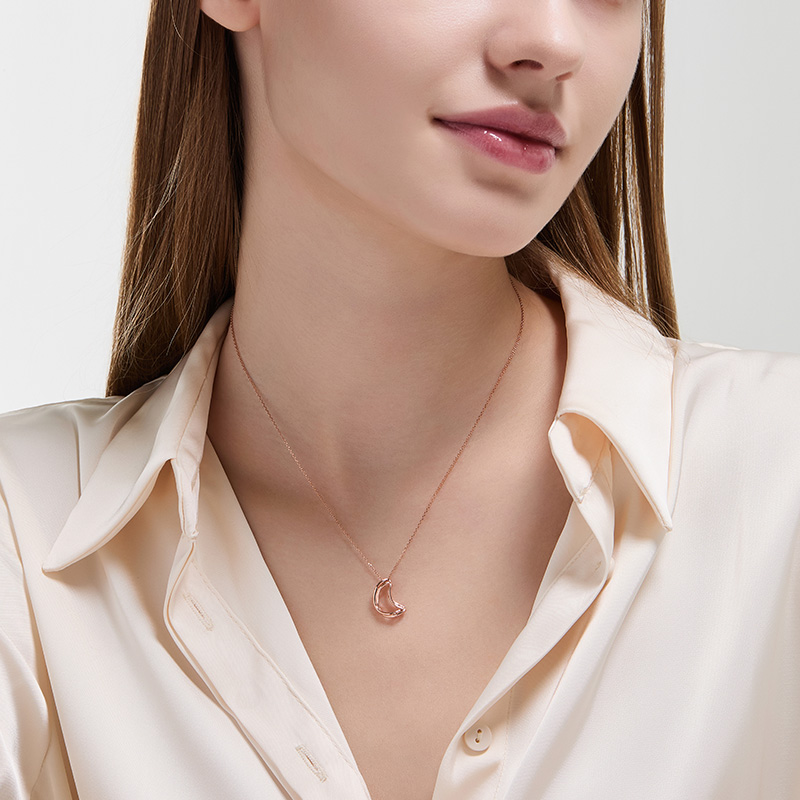 DIDIER DUBOT Signature D 玫瑰金頸鏈 (JDRNRWF14XX)