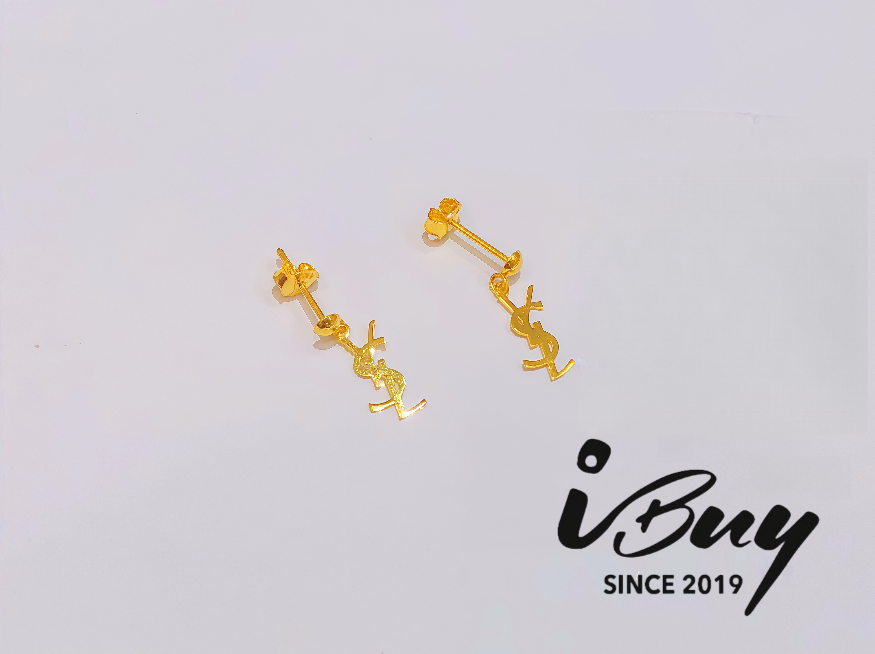 916 GOLD YSL EARRING 916 金 YSL耳针