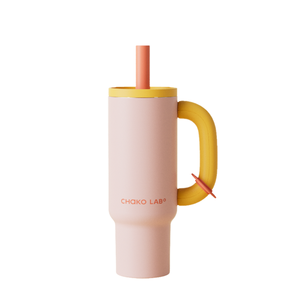 📦訂購 台灣代購 CHAKO LAB 不鏽鋼陶瓷保溫霸王杯 (暖櫻)