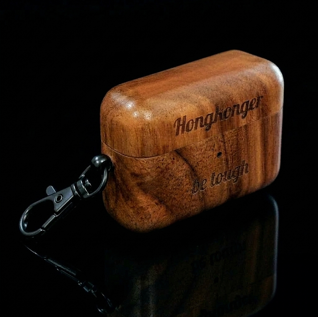 【專屬印記】實木 AirPods 保護殼 (提供客製化定製)