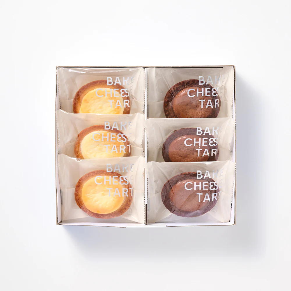 日本直送  BAKE CHEESE TART 原創芝士蛋撻和味道濃郁的巧克力芝士蛋撻的什錦BOX