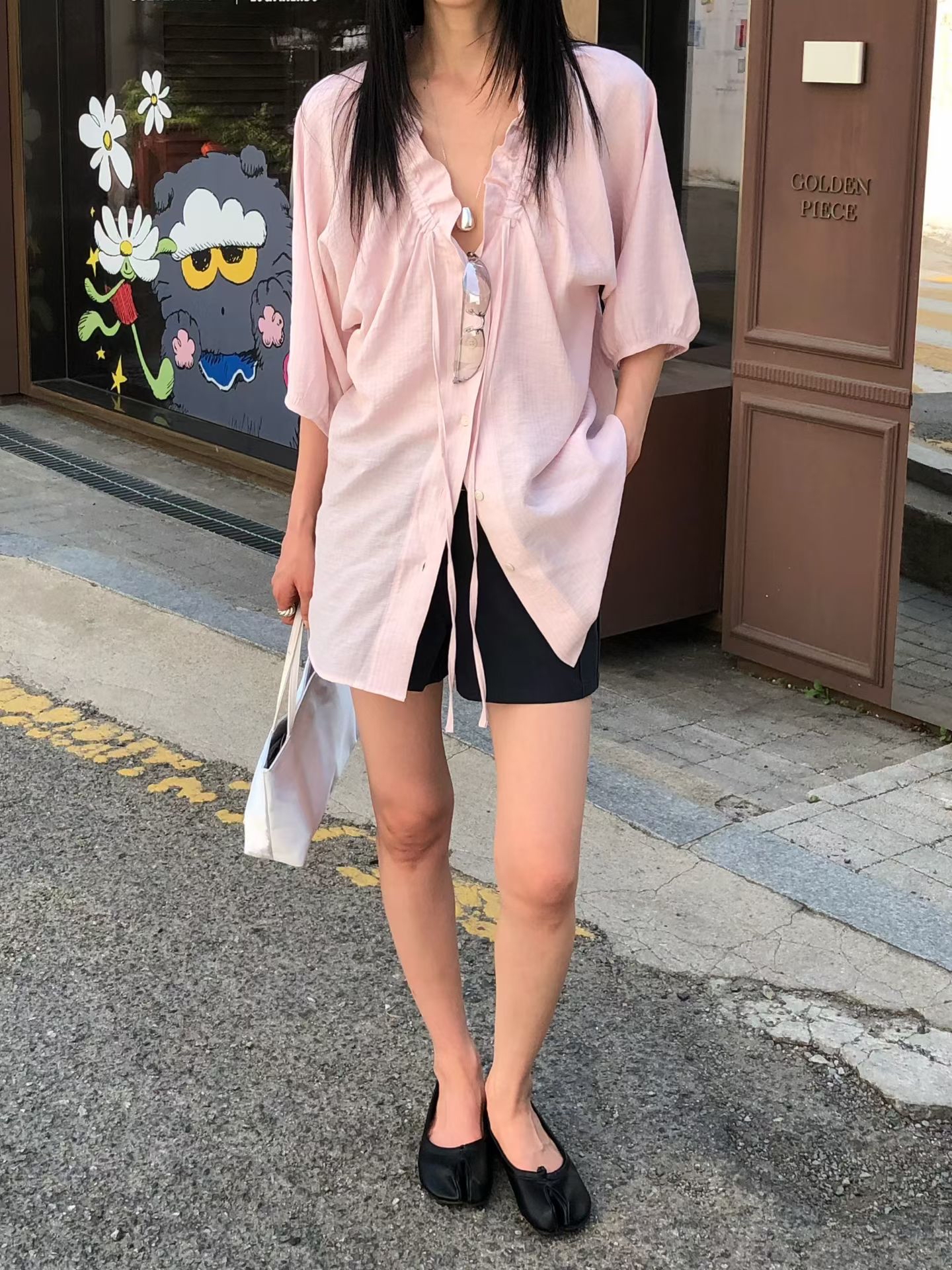 221331 摺邊領短袖恤