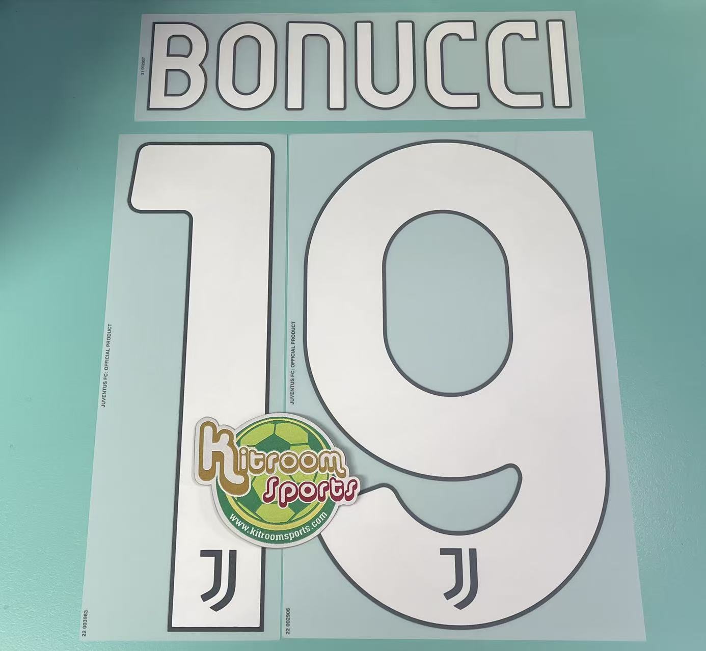2022-23 Juventus Away / 3rd Nameset #19 BONUCCI