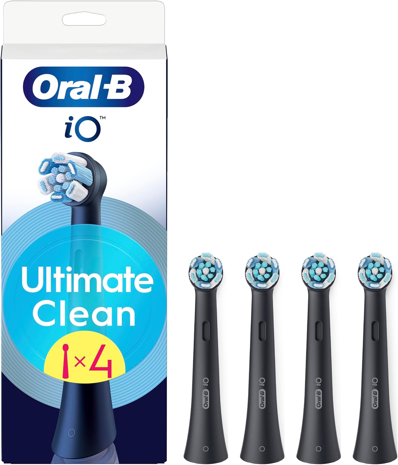 Oral-B iO終極清潔刷頭 黑色4支裝