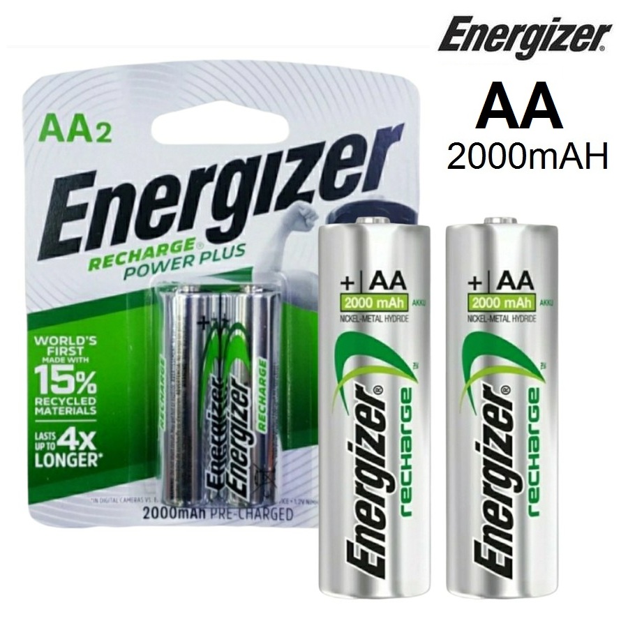 Original ENERGIZER 2000 mAh Rechargeable Battery AA/Alkaline Battery/Bateri Alkali