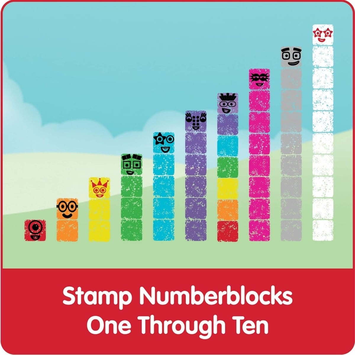 Hand2Mind Numberblocks 1-10 印章套裝
