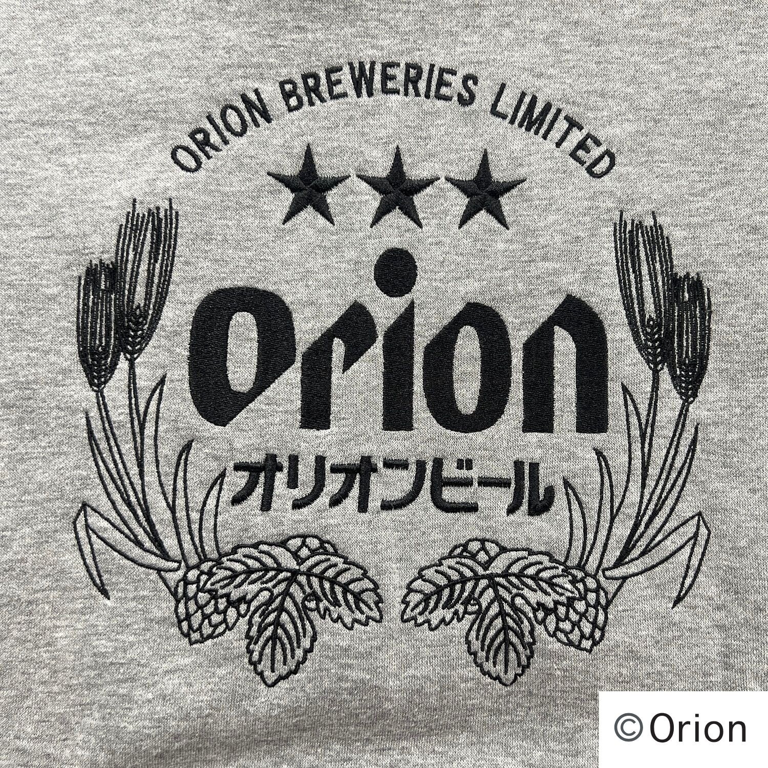 日版 沖縄 x Orion啤酒 有帽長袖衛衣-黑白LOGO(全1款)