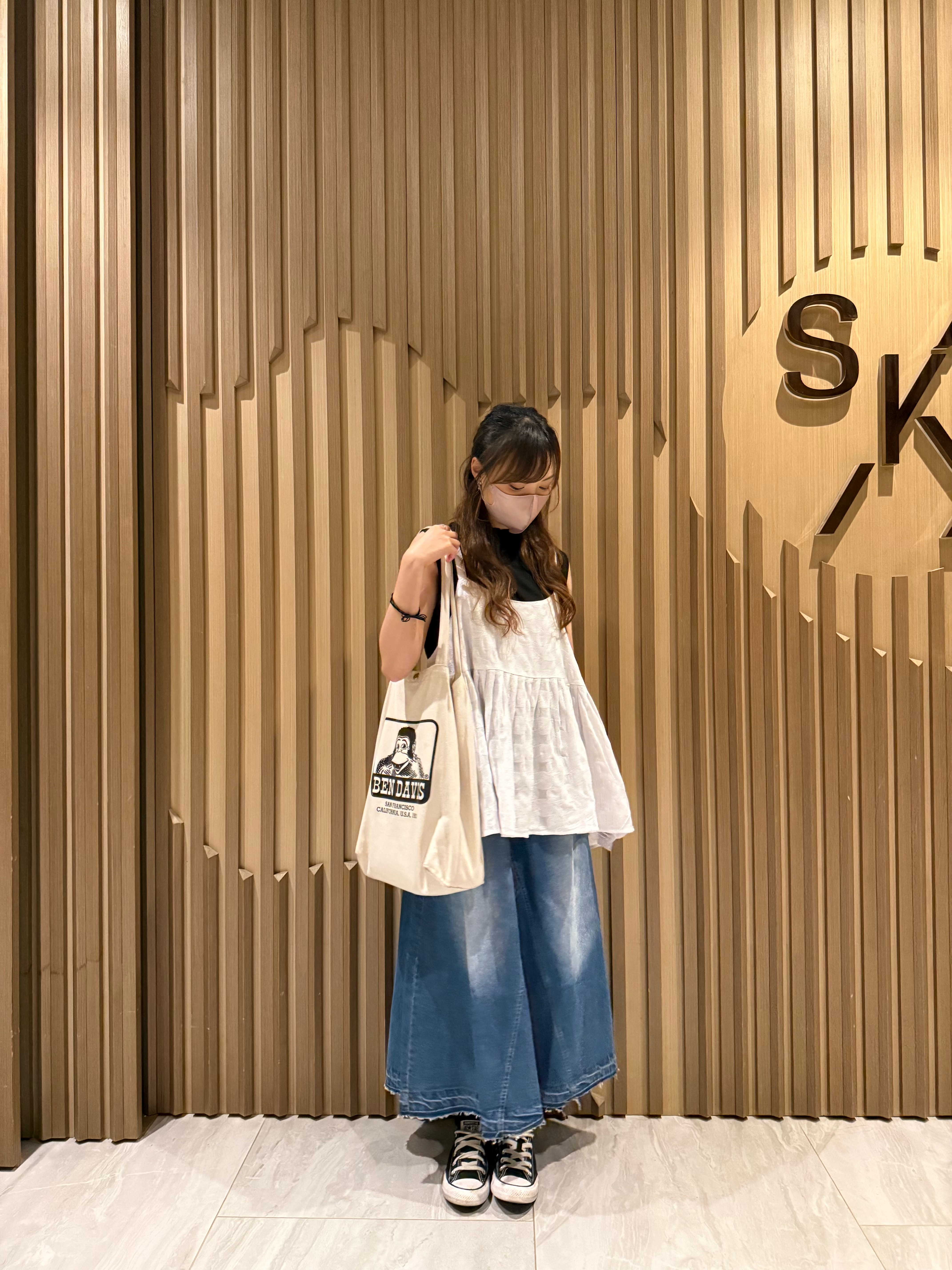 立體圈圈紋吊帶（白色）