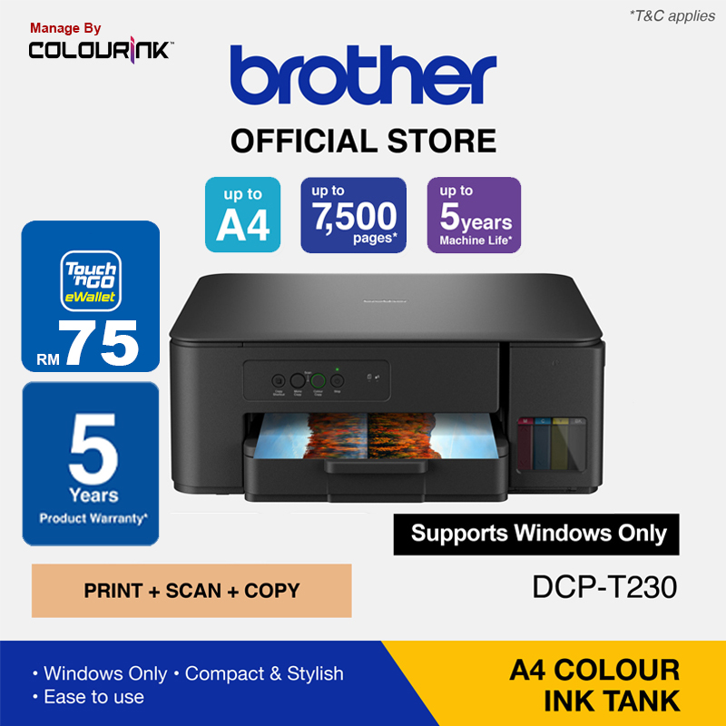 [ 5 YEARS Warranty ] Brother A4 Refill Original Ink Tank Inkjet Printer DCP-T230 DCP-T430W DCP-T530DW DCP-T730DW DCP-T830DW MFC-T930DW
