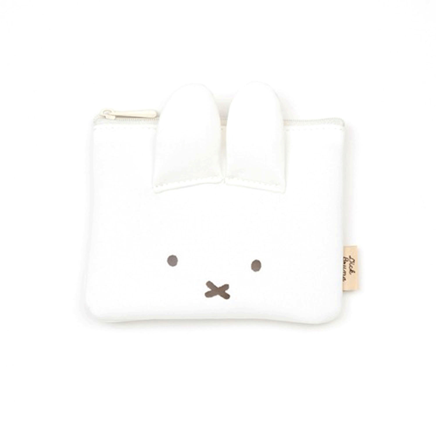 Miffy - 平面造型零錢包 (白色表情款)