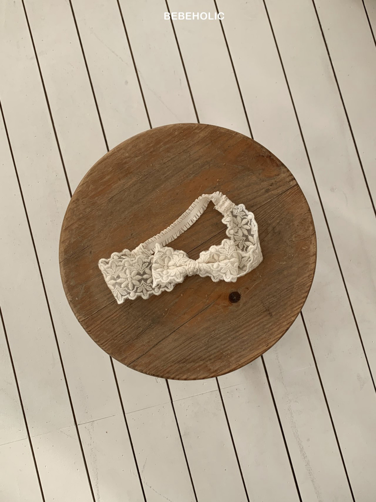 🌸預訂 韓國直送🌸🇰🇷BEBEHOLIC六色蕾絲花邊蝴蝶結髮帶