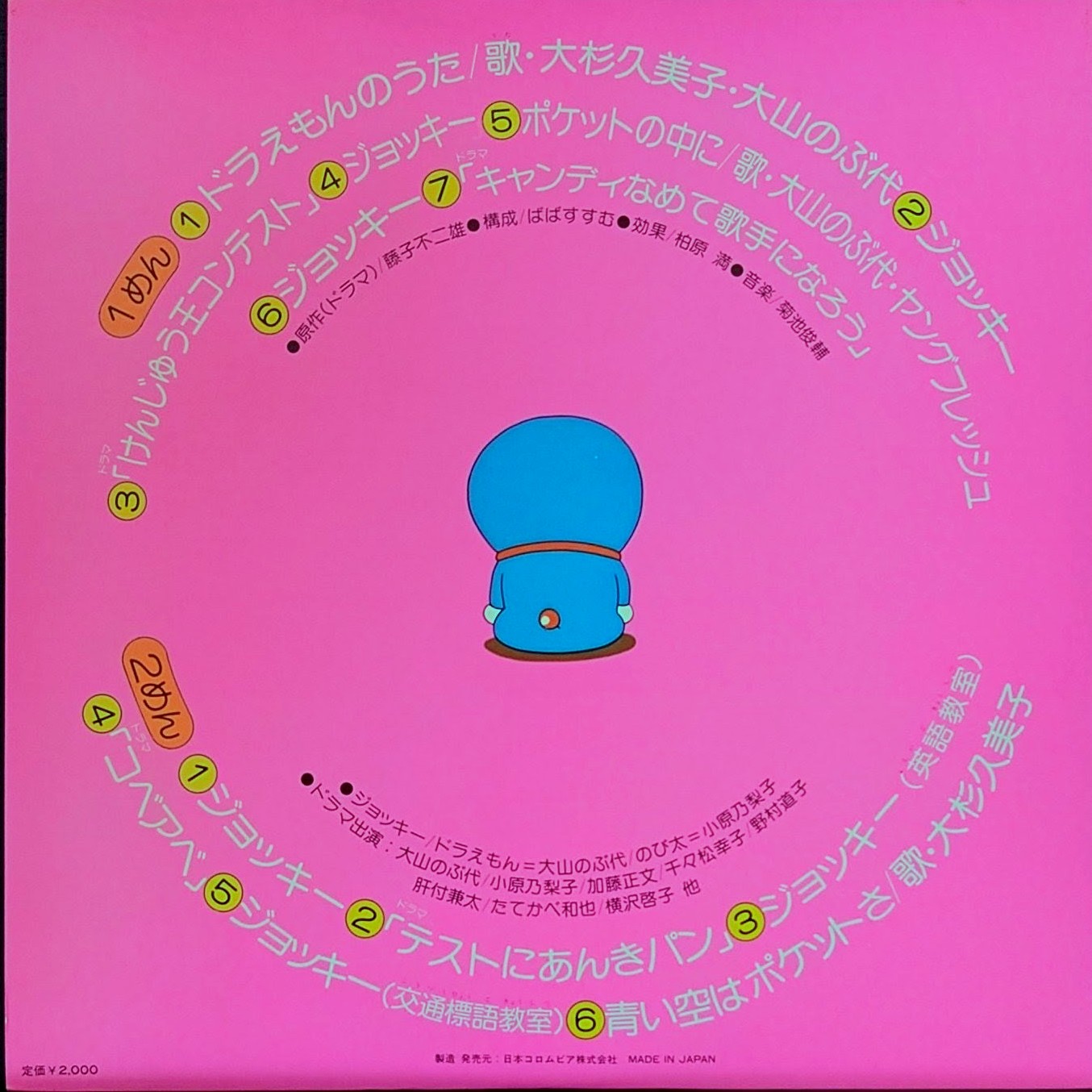 (極貴重) 藤子．F．不二雄  < 多啦A夢/ Variety Jockey 1 > 1980 LP黑膠唱片