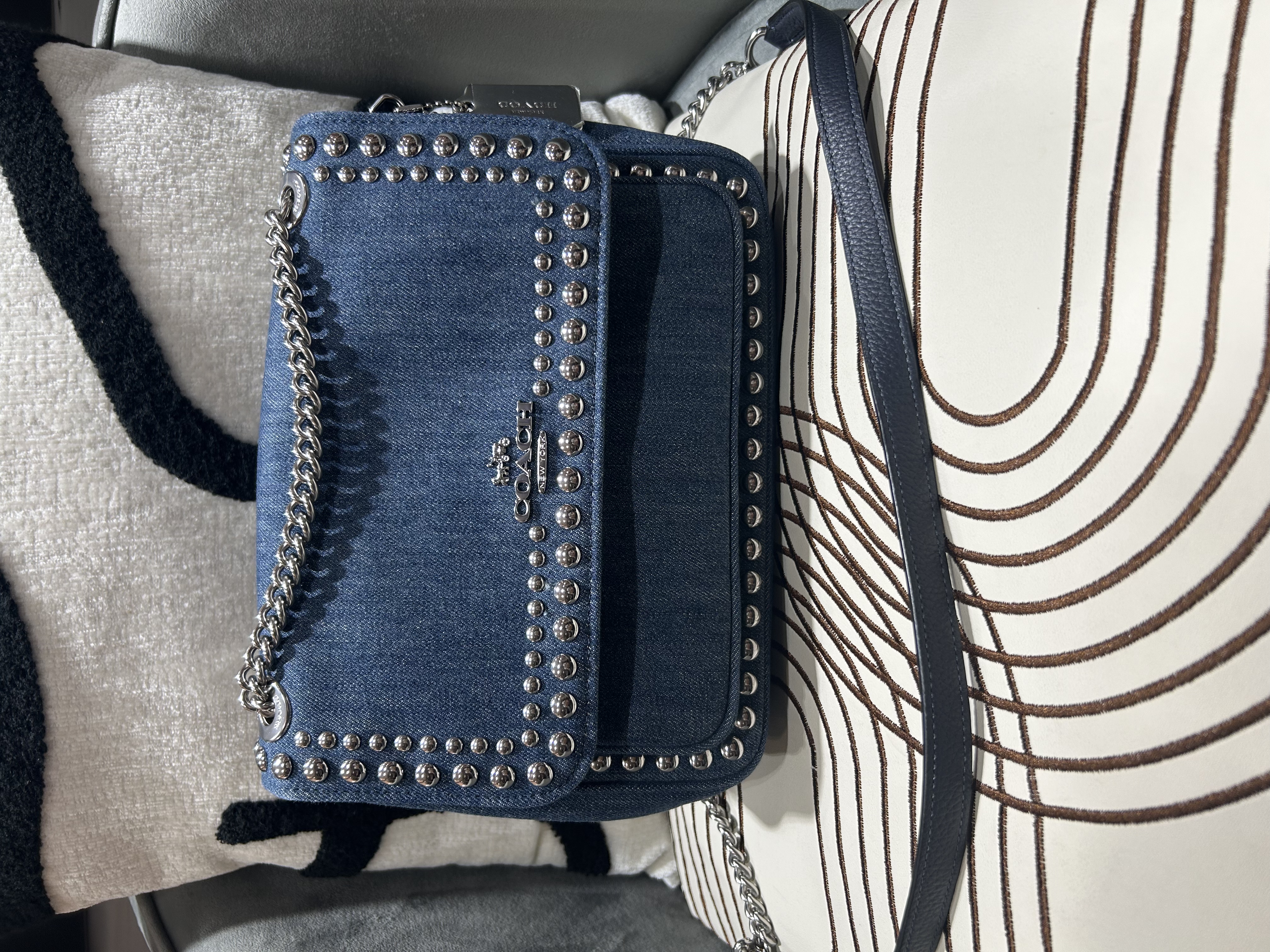 Coach Denim Crossbody Bag 100%Authentic, 98%New 