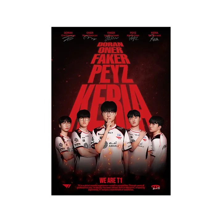 [T1 x ABLY] T1 Player Poster Set