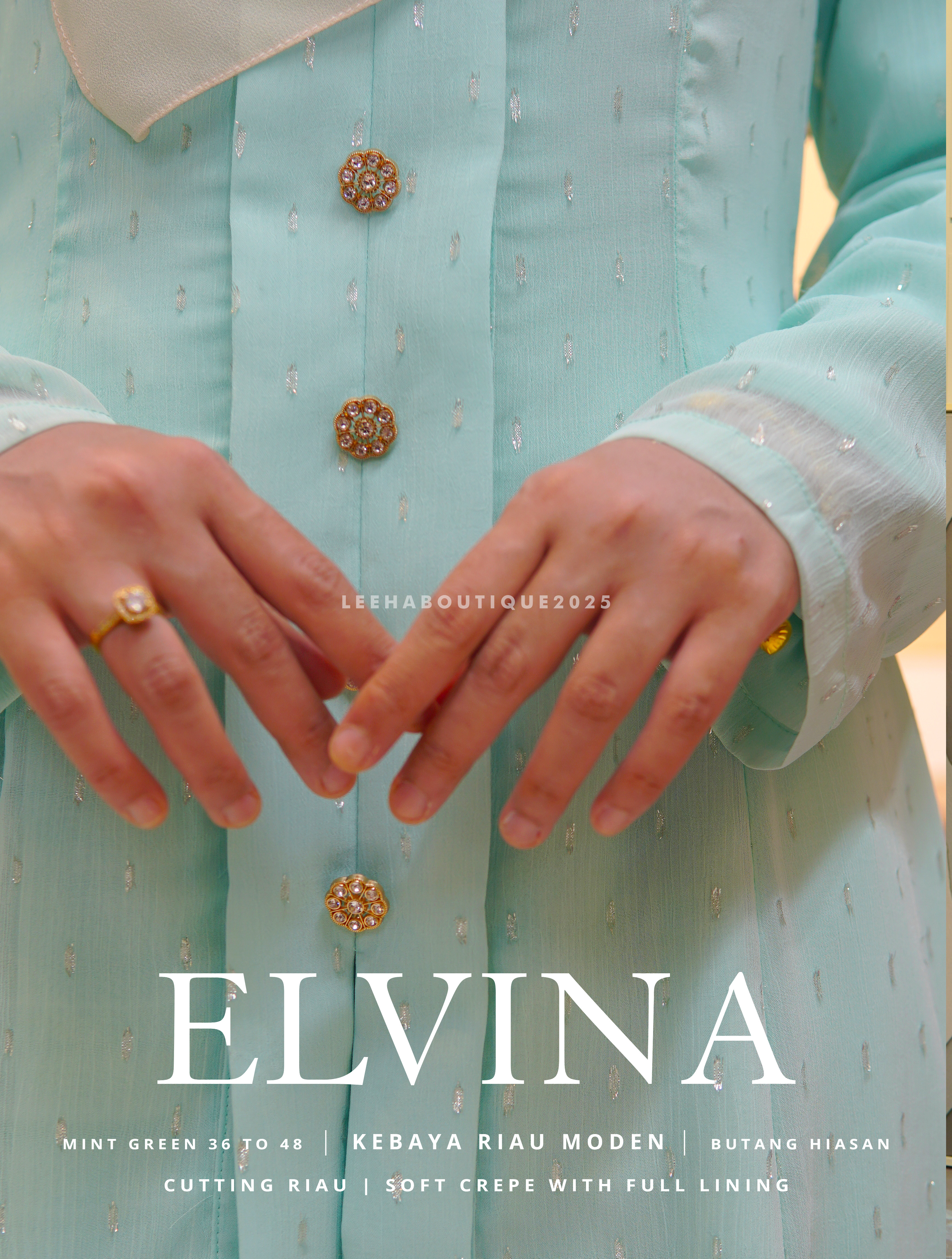 Kebaya Riau Moden Elvina ✨