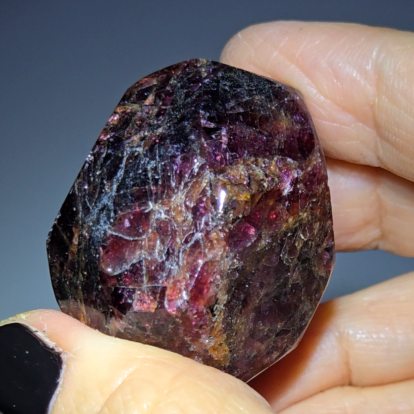 Almandine garnet with yellow garnet inclusions - GAR149