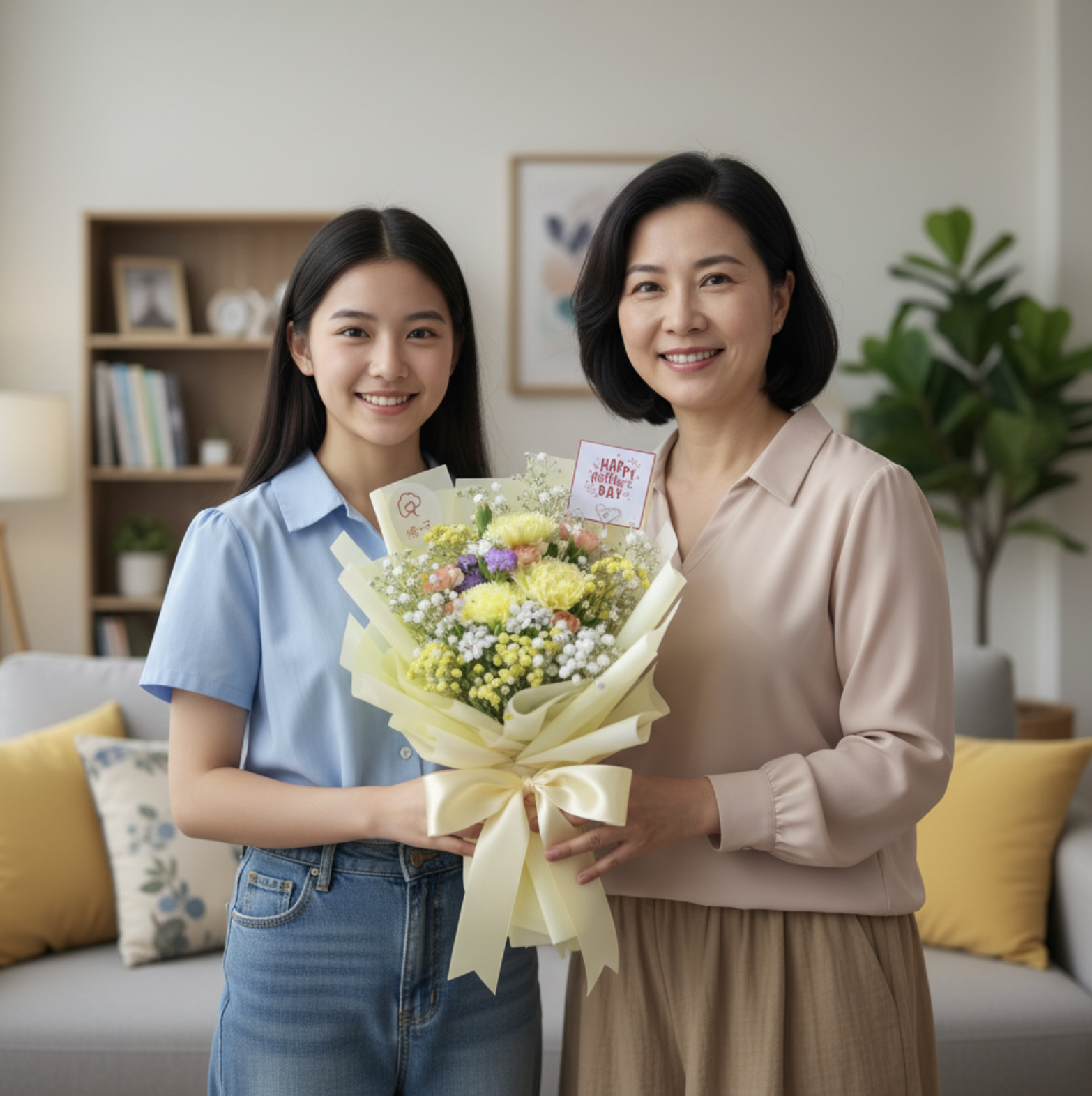 👉🏻鮮👈🏻黃色康乃馨 3支 5支丨母親節花束丨黃色花束丨康乃馨花束丨母親節小花束丨心意小花束丨將軍澳花店丨觀塘花店