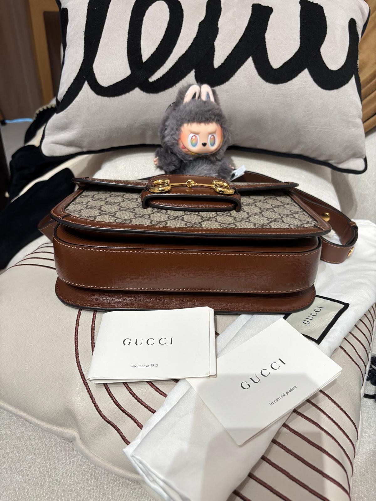 Gucci 1955 horsebit bag classic 100%Authentic,99%new  ✅booklet ✅Dust bag
