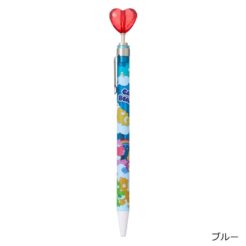 可愛熊心形裝飾原子筆（黑色）