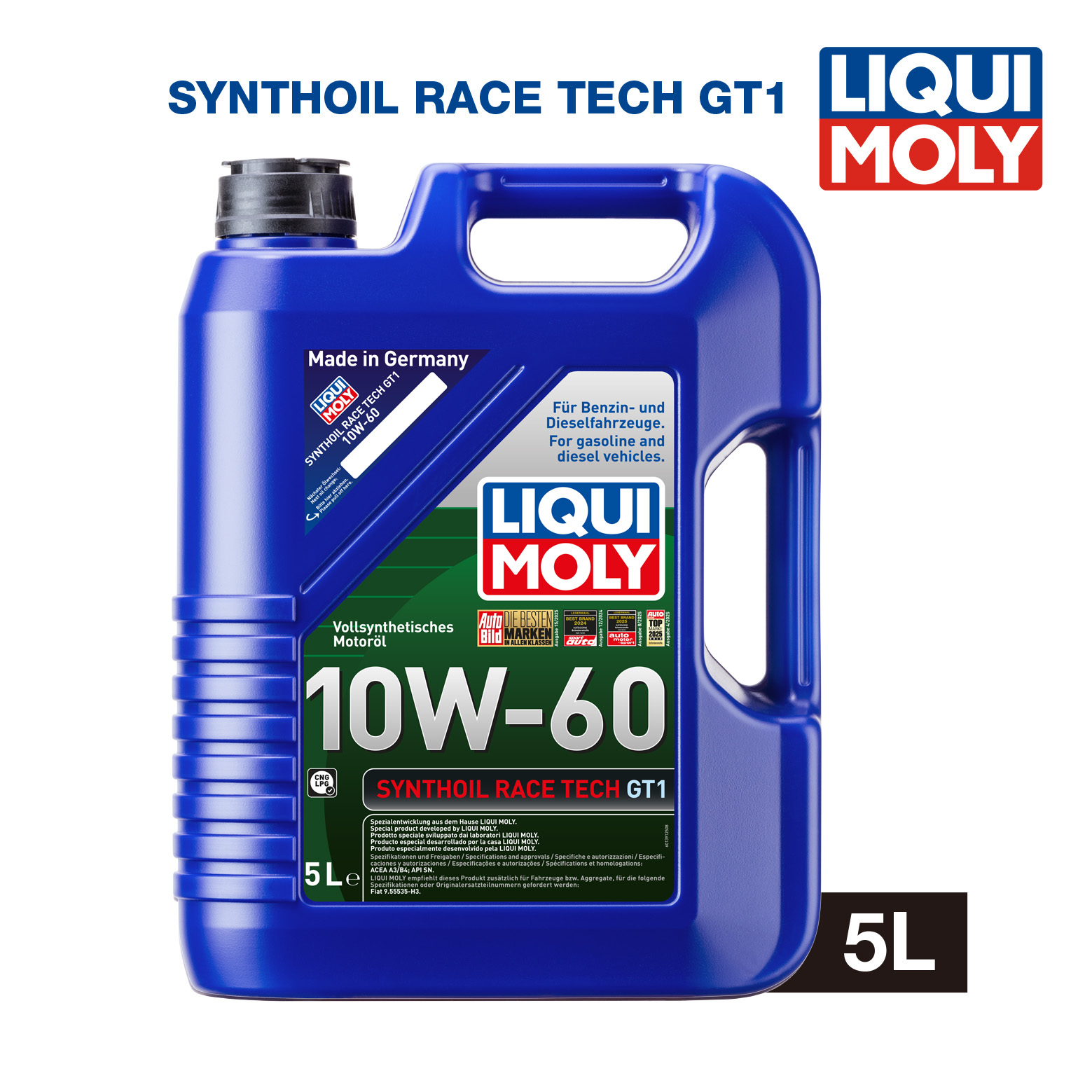 LIQUI MOLY Synthoil RaceTech GT1 10W-60 機油/潤滑油/偈油【原裝行貨】