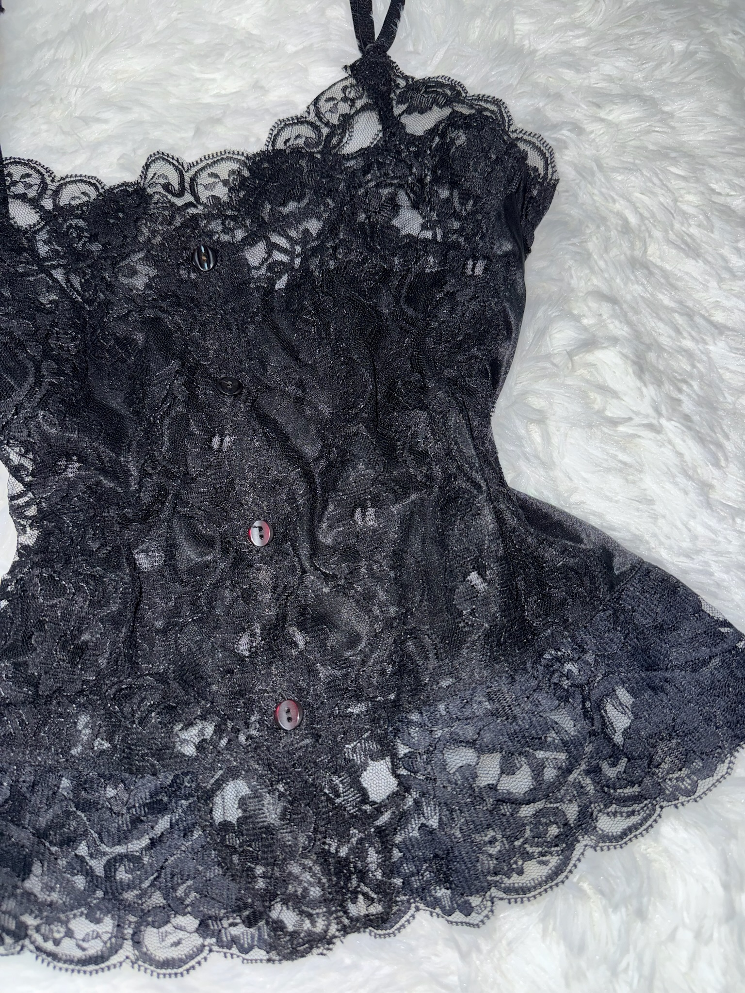 Floral Lace Tank with Adjustable Spaghetti Straps