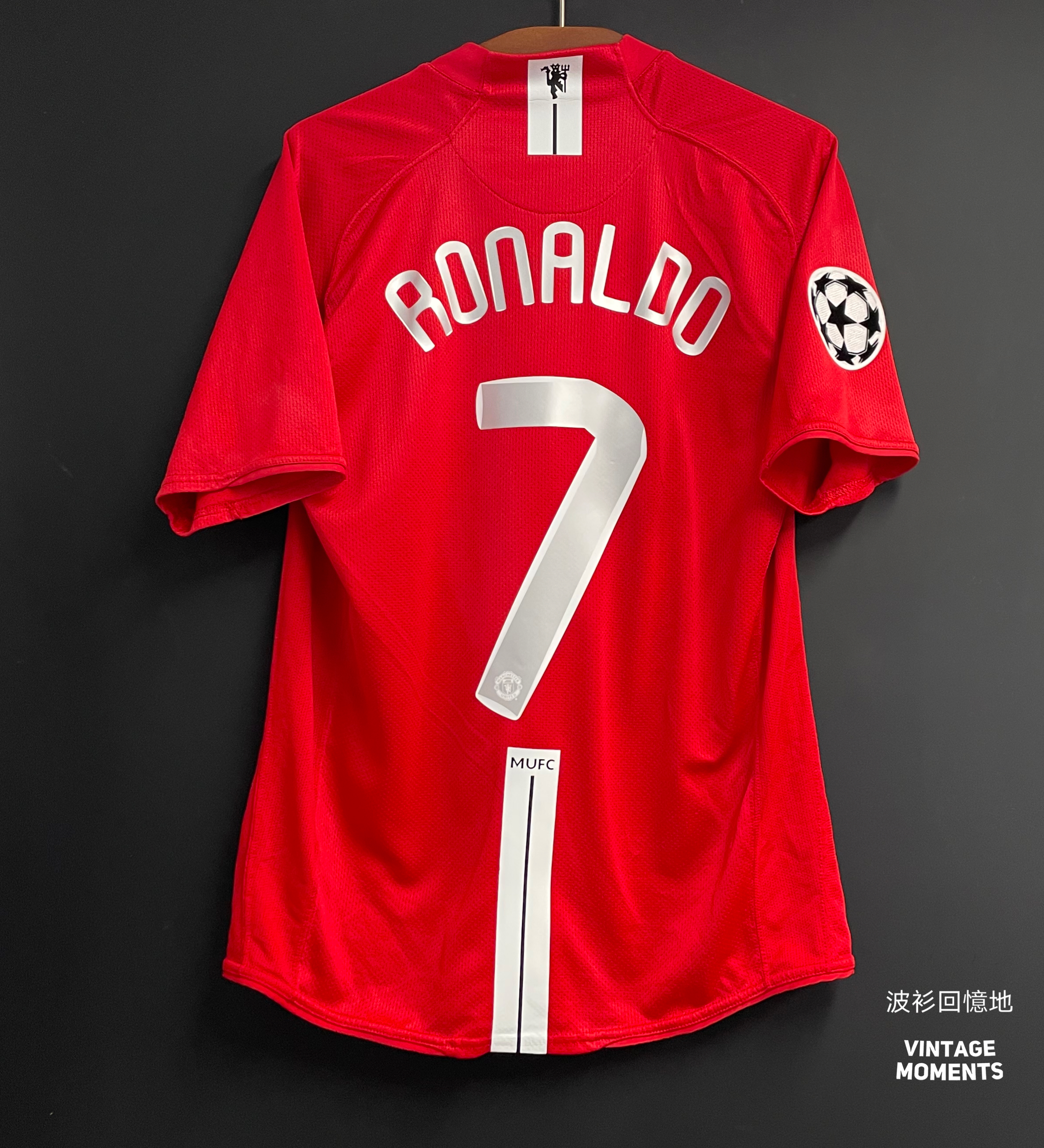 曼聯07/08主場 C朗拿度 MANCHESTER UNITED 2007-2008 HOME FOOTBALL SHIRT RONALDO