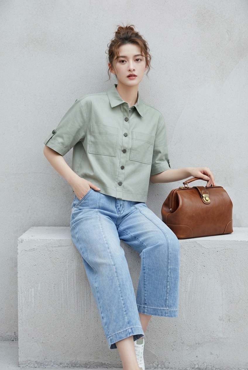 2174BP Sienna Panelled Wide-Leg Jeans