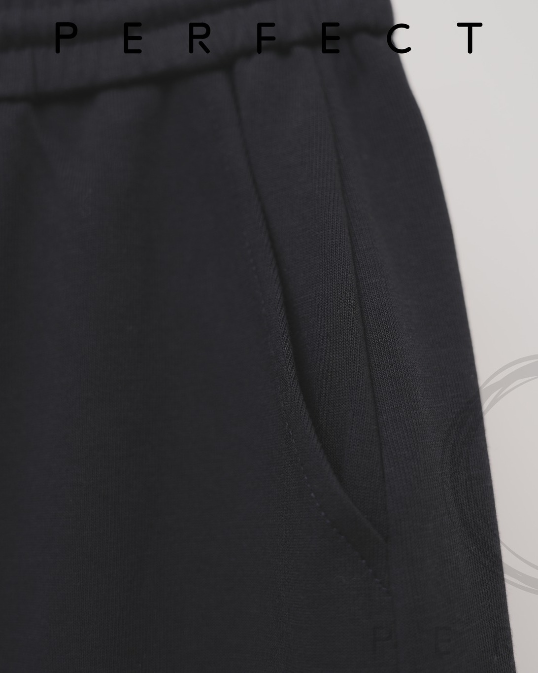 S0026顯瘦不黏毛免燙修形裙 （氣質藏藍色）