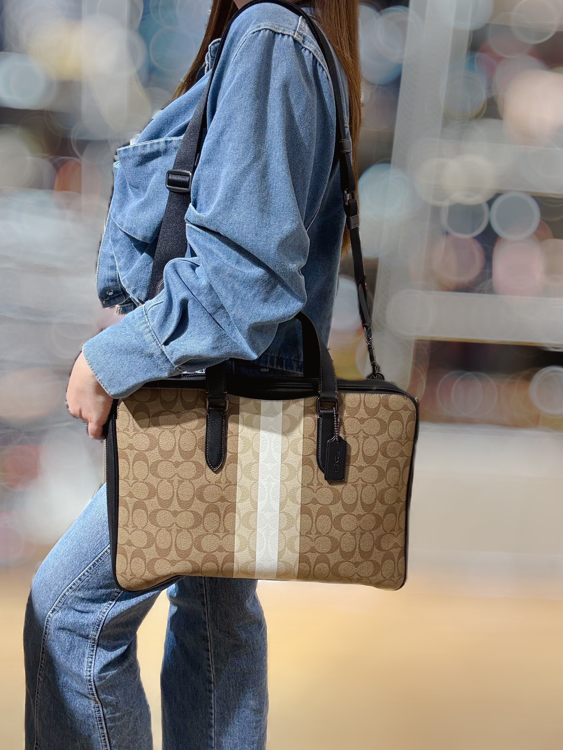 Coach Graham slim brief bag logo/m