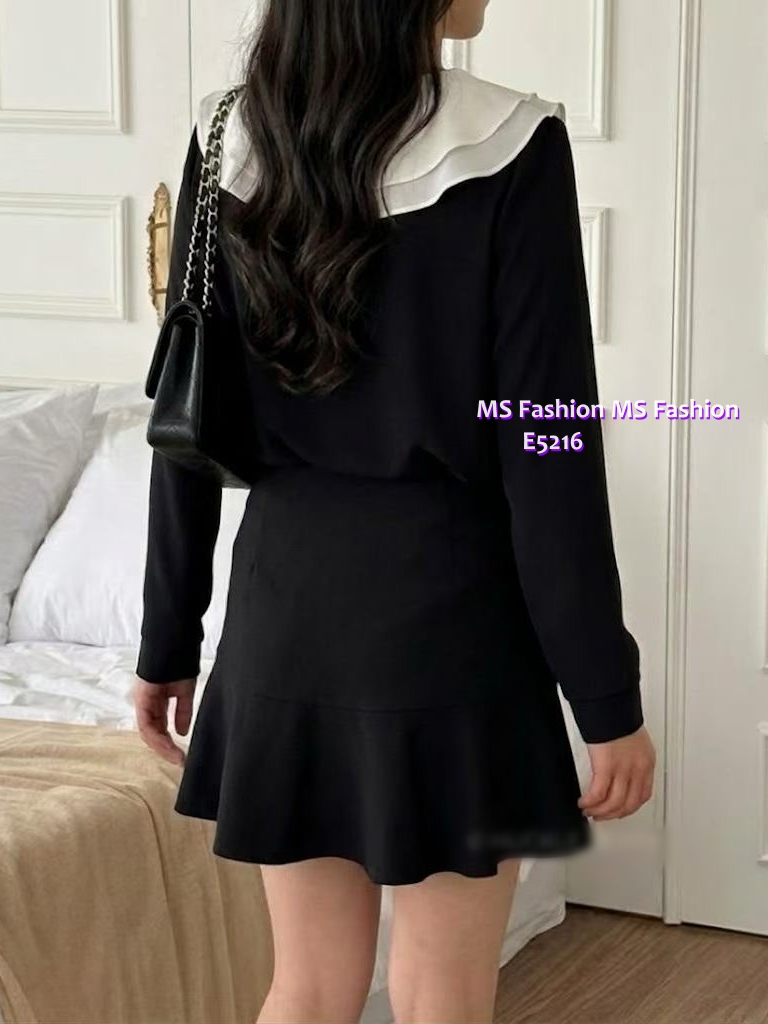 E5216 靚料雙層ruffle top